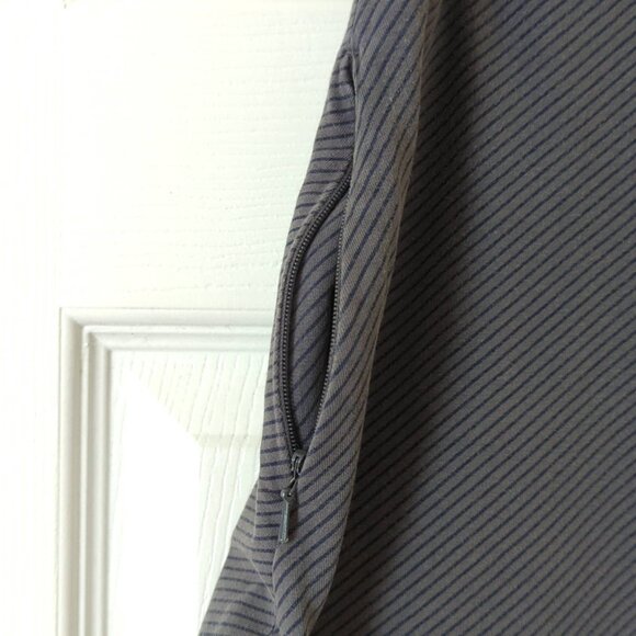 Mountain Hardware Striped Light Cotton High Waisted Soft Mini Skirt Gray Navy M - Picture 3 of 8